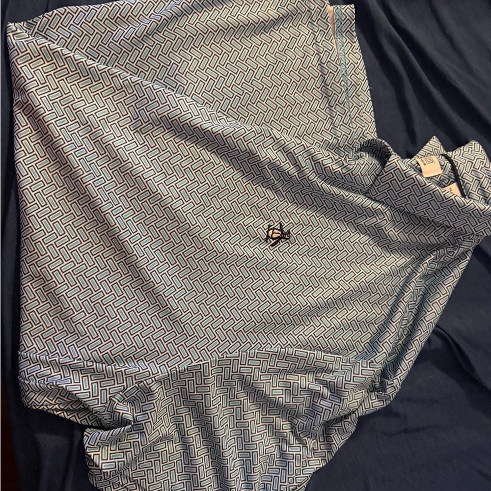 2 Original Penguin like new 2XL Geometric Patterned Polo Shirts
